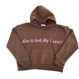 gingham "because I do" hoodie