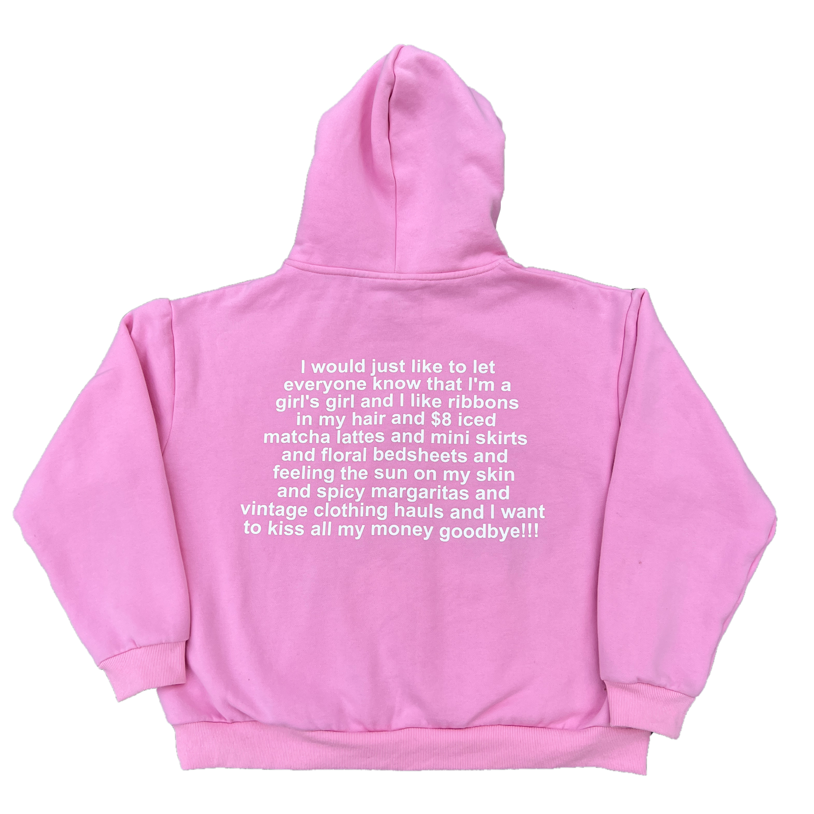 girl's girl zip-up hoodie