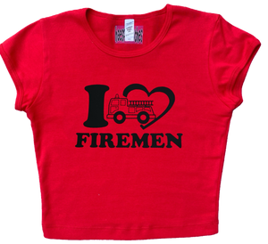 LA FUNDRAISER - I <3 FIREMEN Baby Tee