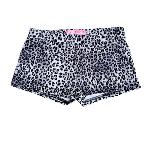 Snow Leopard Micro Mini Shorts