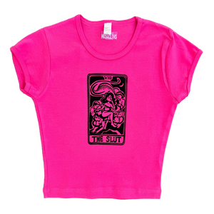 TAROT "SLUT" Crop Tee