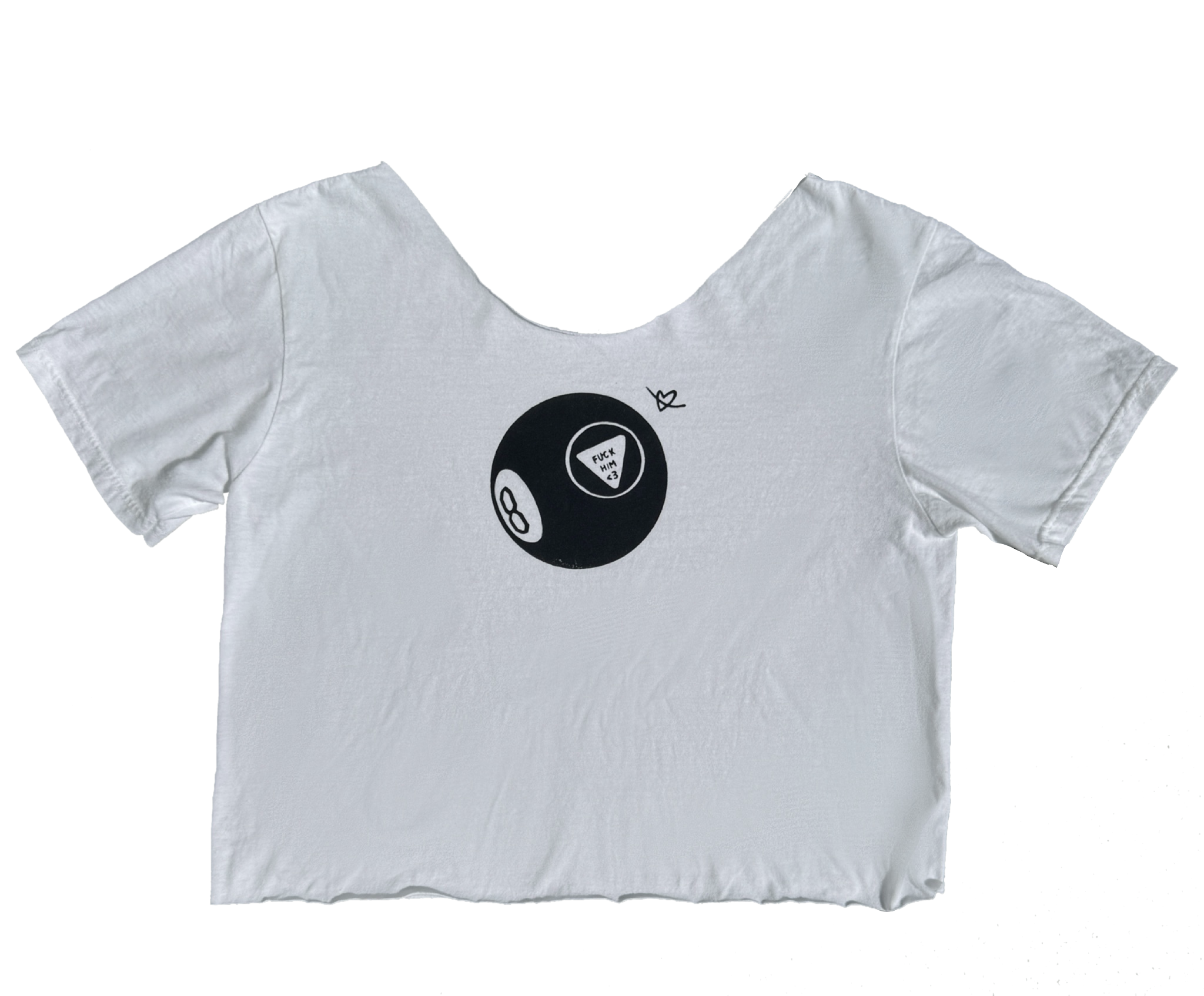 magic 8-ball chopped tee