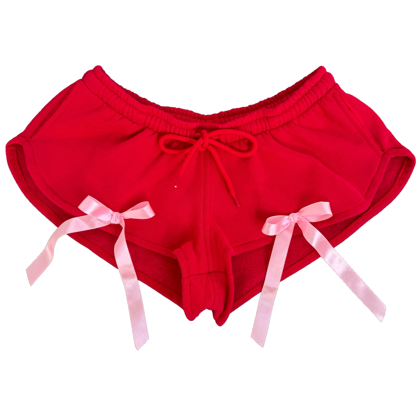Red Plush Present Sweatshort