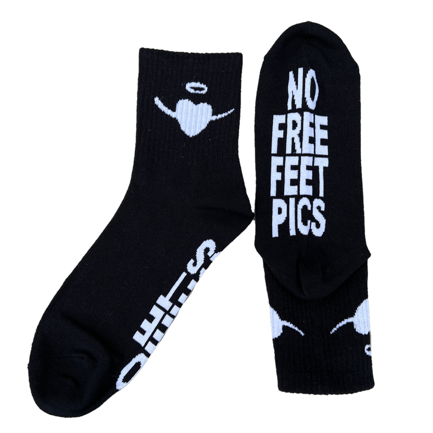 gift <3 Black NO FREE FEET PICS Socks