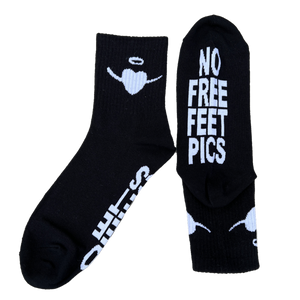 gift <3 Black NO FREE FEET PICS Socks