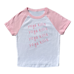 yoga kills baby tee