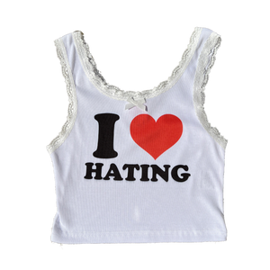 i <3 hating lace tank