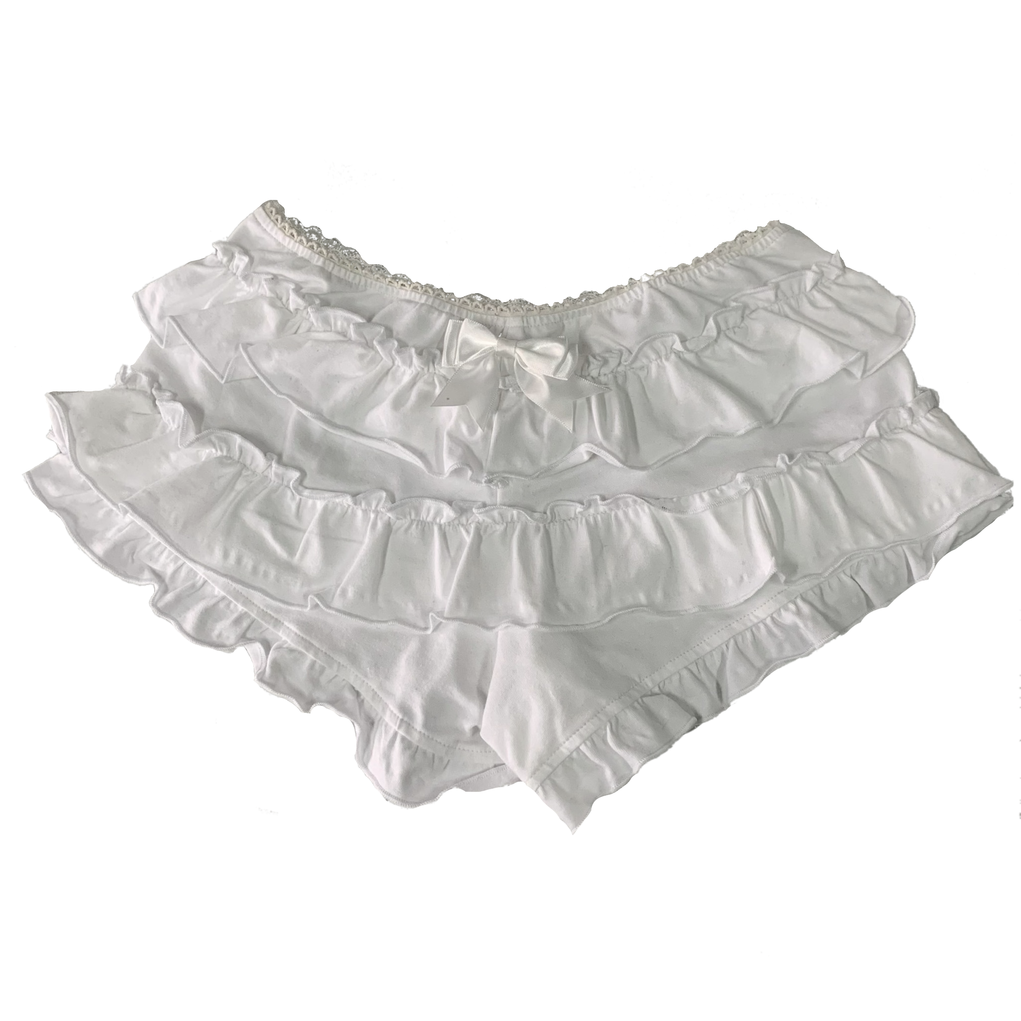 Angel White Bow Bloomies