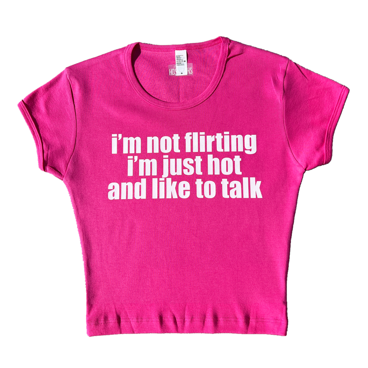 i'm not flirting baby tee – Hoes For Clothes