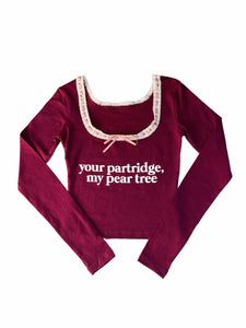 your partridge, my pear tree long sleeve