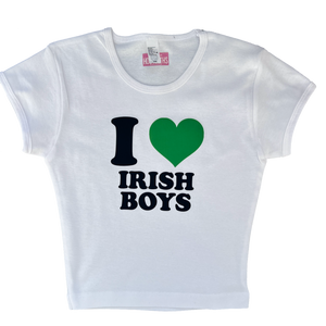 LAST CHANCE: i <3 irish boys baby tee