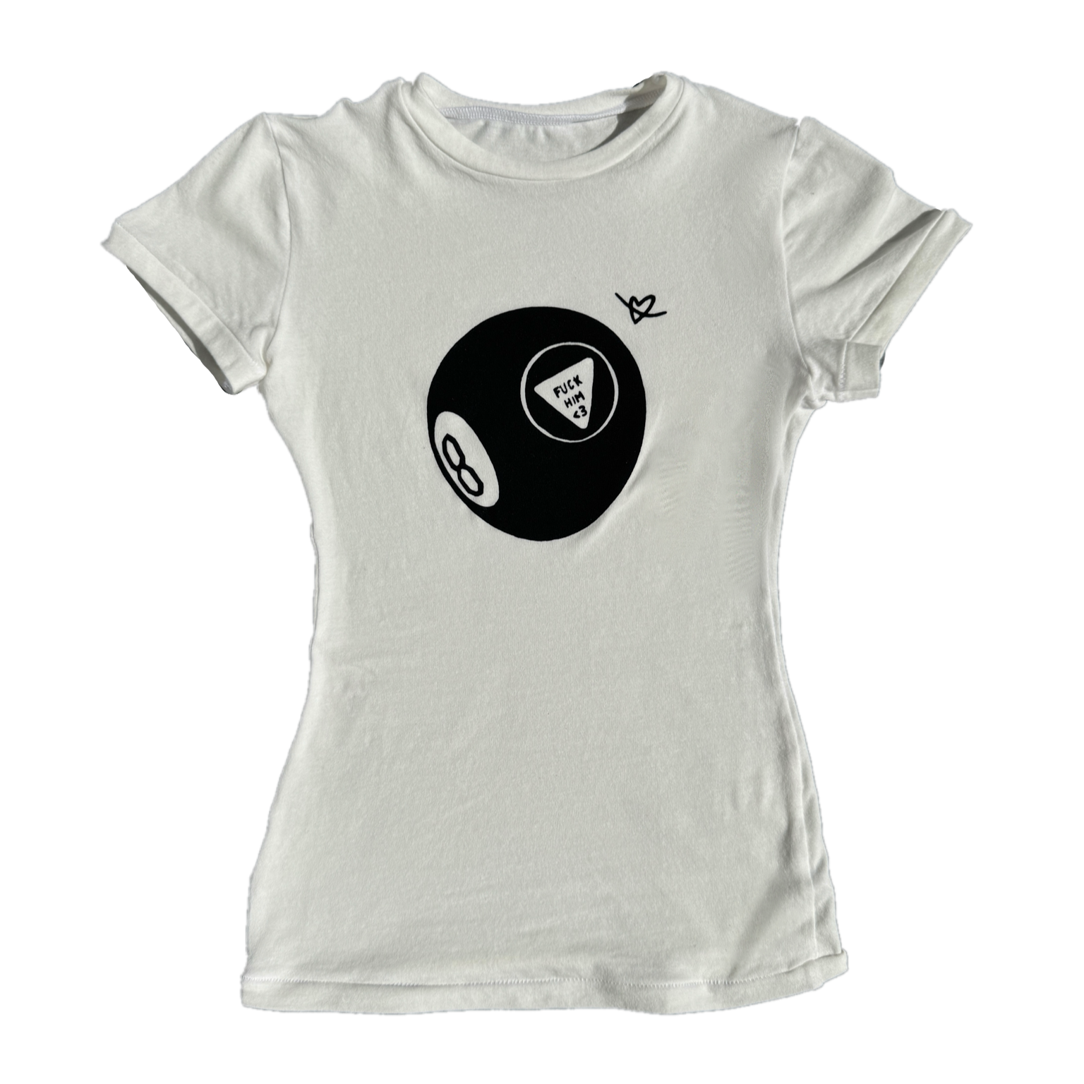 magic 8-ball fitted longer tee