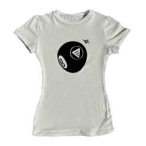 magic 8-ball fitted longer tee