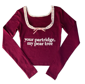 your partridge, my pear tree long sleeve