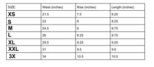 9 left Tiger Micro Mini Shorts