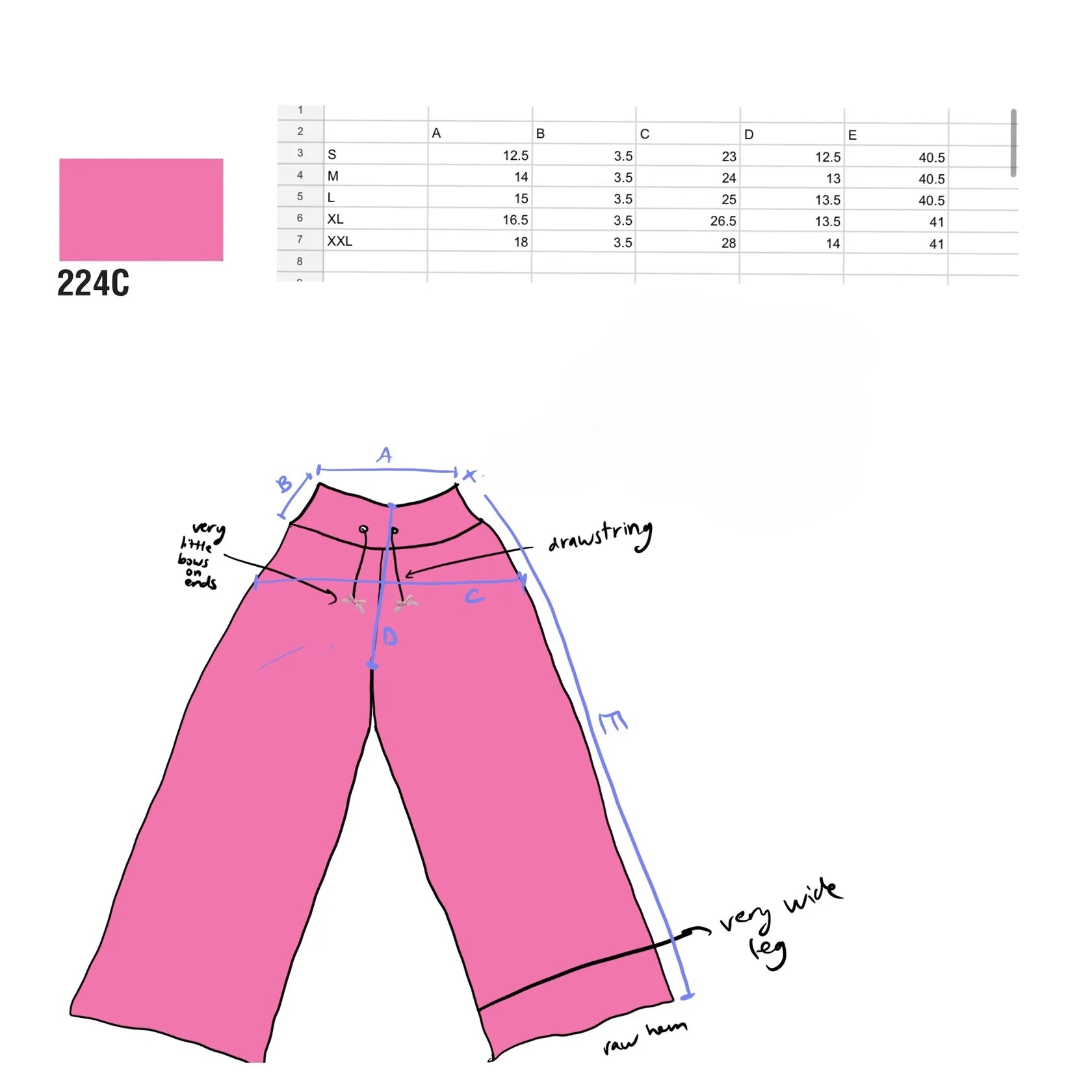 C.U.N.T. Pink Flare Sweatpants