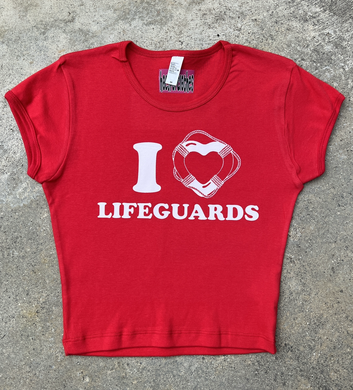 I <3 lifeguards baby tee