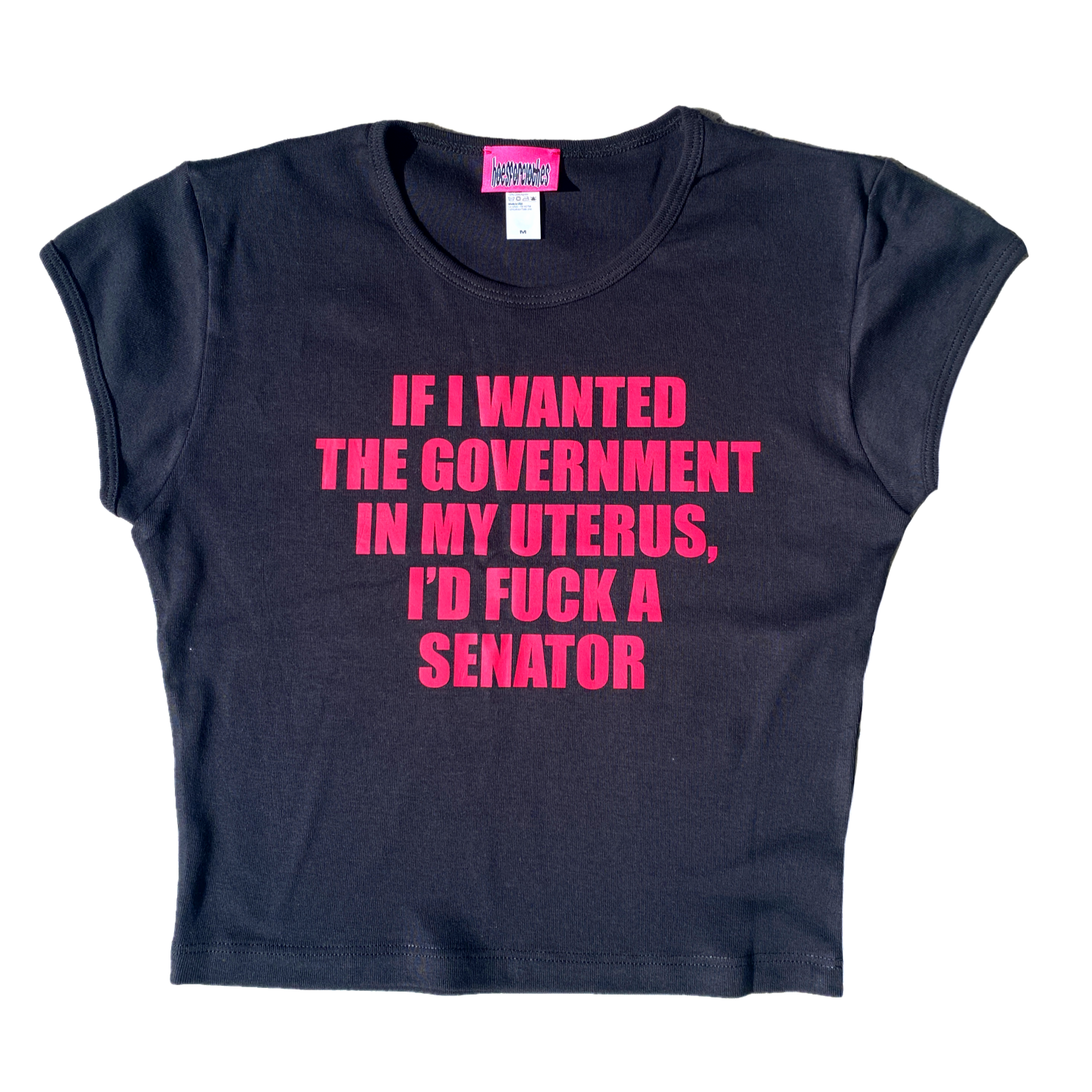 BLACK FCK A SENATOR Baby Tee