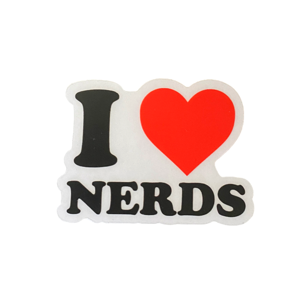 I <3 NERDS Sticker