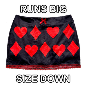 3 LEFT: (let's see if you're) lucky mini skirt